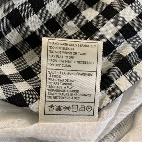 CUPCAKES AND CASHMERE GINGHAM MINI DRESS BLACK & WHITE CHECKERED MINI DRESS - Picture 15 of 16